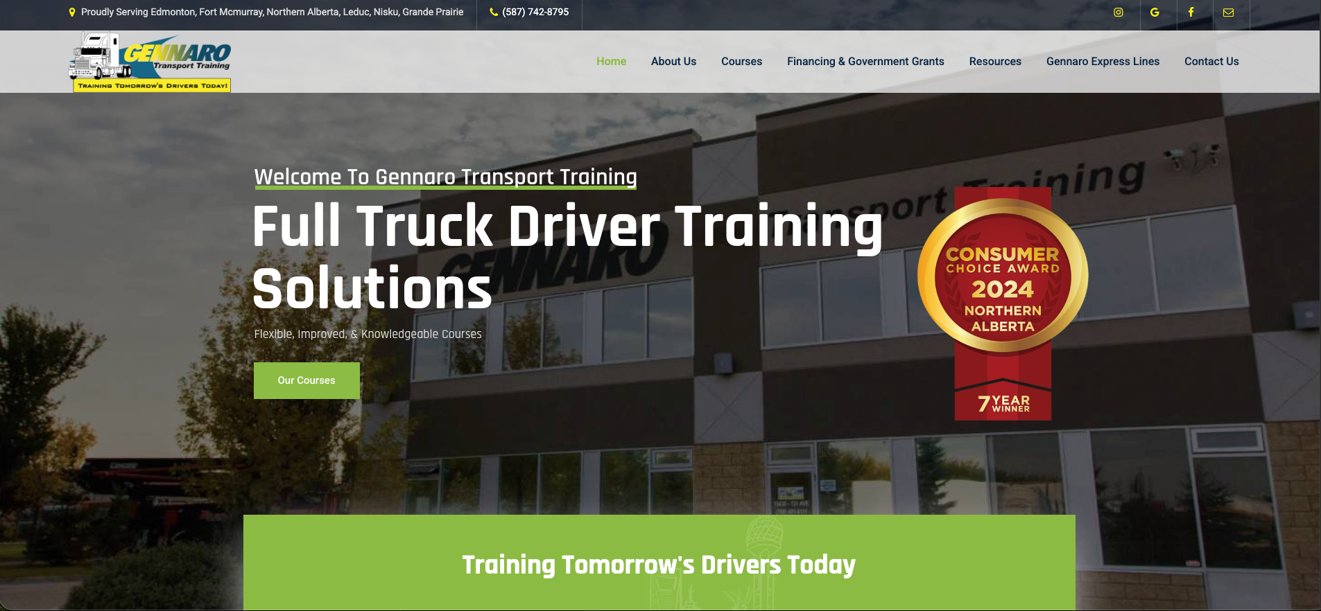 Gennaro Transport Training project screenshot