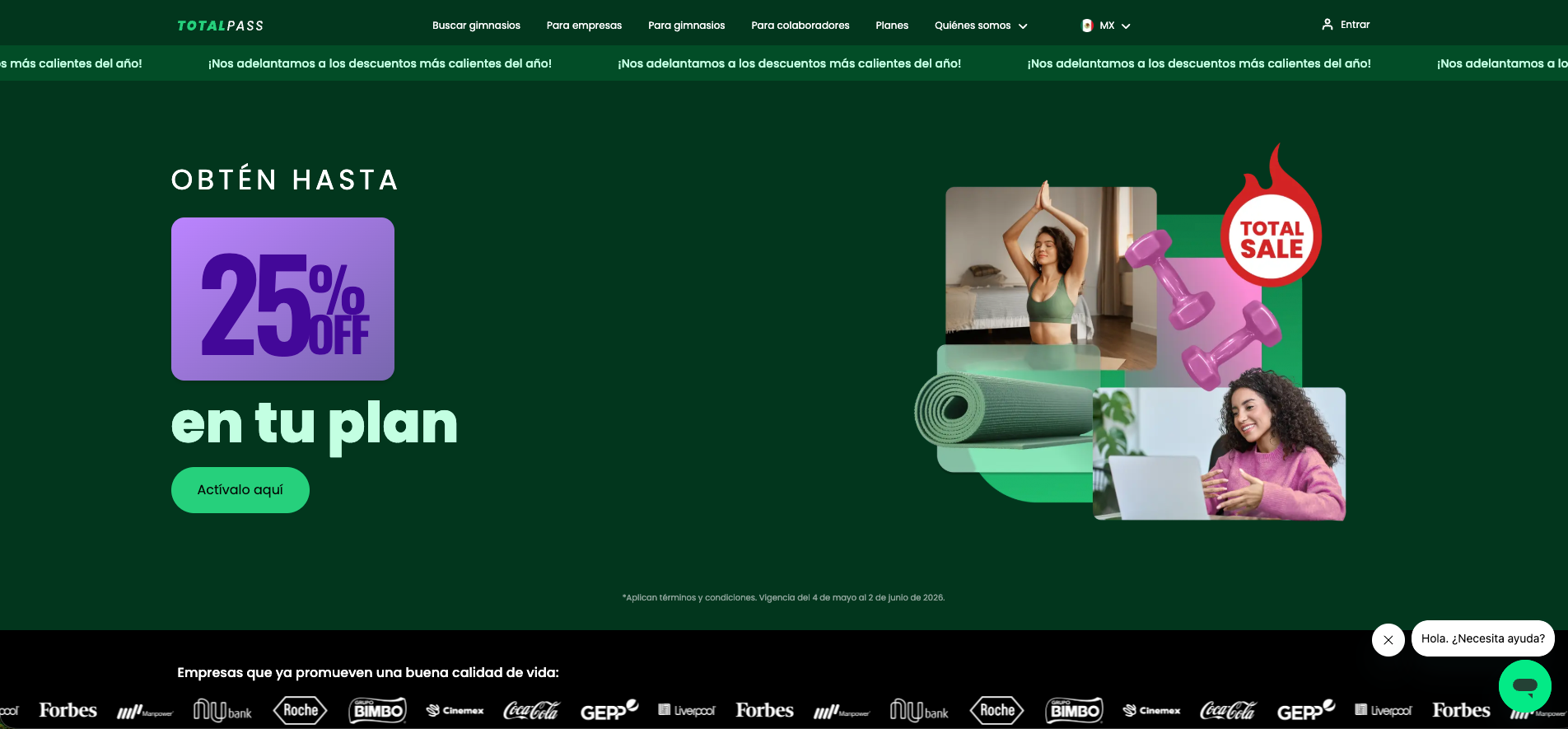 TotalPass project screenshot